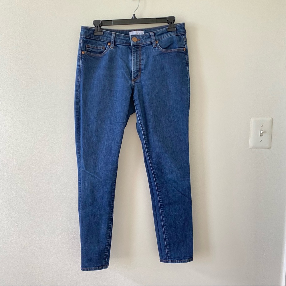 LOFT Women’s Blue Curvy Skinny Denim